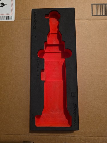 Snap tools red - snap-on, foam